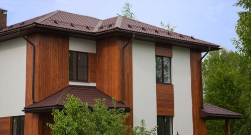 Металлочерепица классик 0,45 PE RAL 8017 шоколад